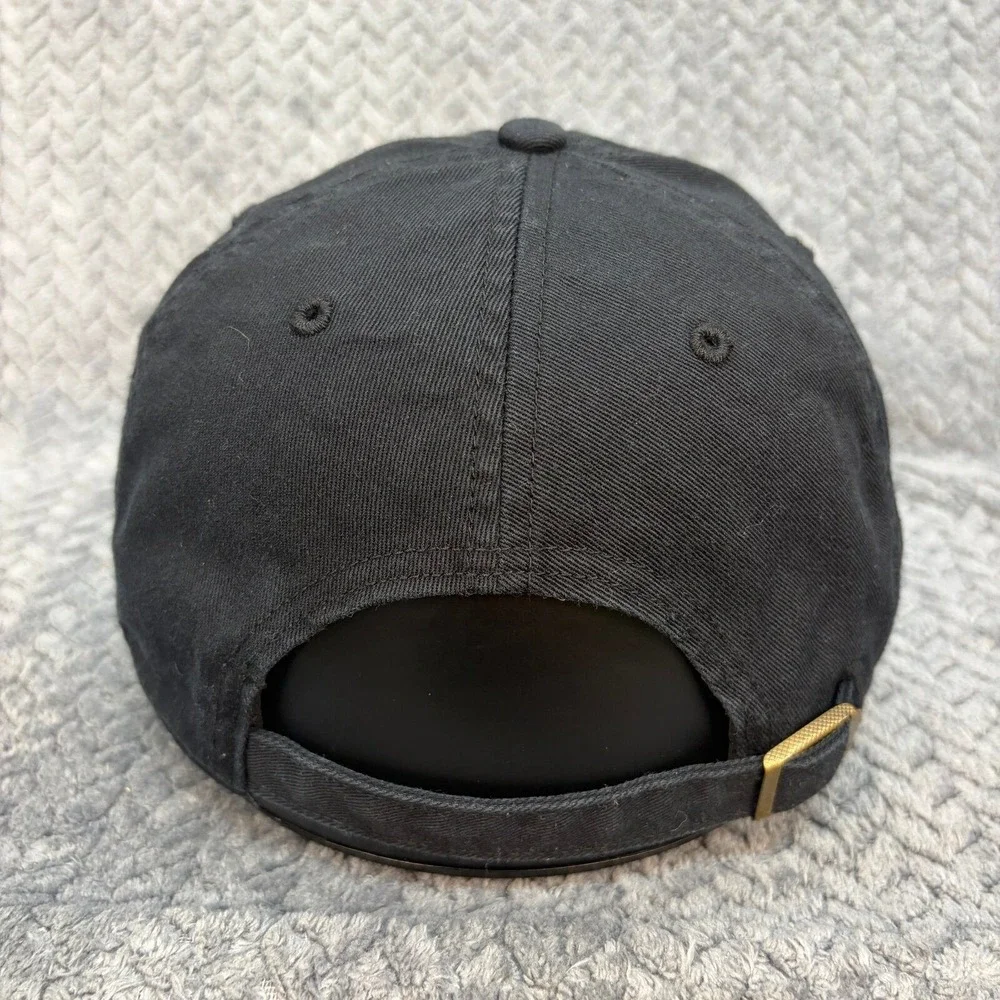 47 Brand Atlanta Braves Hat Black Tonal Logo Adjustable Dad Cap MLB 0514